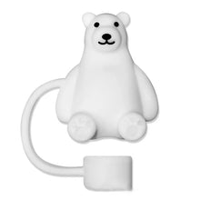 Load image into Gallery viewer, Cute Animal Silicone Straw Covers | Reusable Cup Caps - 1 Pc