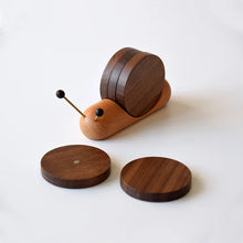 Load image into Gallery viewer, Snail Wood Cute Coasters | Drink Coaster Mats for Table - 1 Set