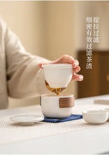 Load image into Gallery viewer, Ceramic Travel Chinese Tea Set | Small Portable Pot Cups Gift