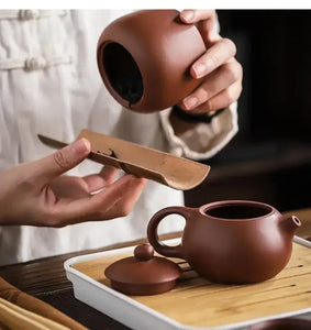 Portable Purple Clay Chinese Tea Set | Teapot  Gaiwan Travel Pot Cups - 11 Pc