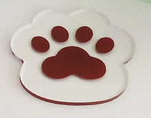 Load image into Gallery viewer, Cat Dog Paw Cute Coasters | Clear Acrylic Cup Drink Mats - 1 Pc