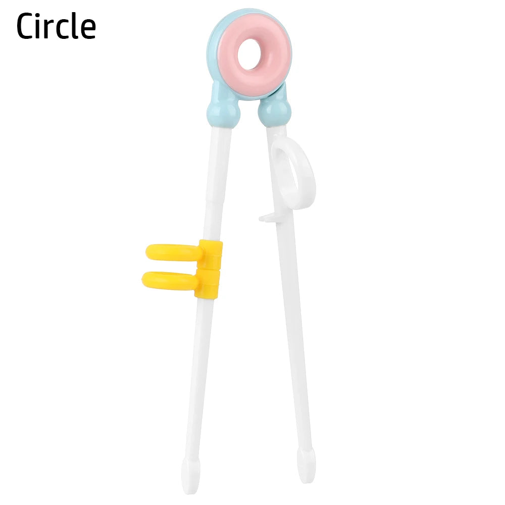 Pink Donut Cat Training Chopsticks | Kids Children Eating Learning Utensils - 1 Pc
