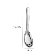 Load image into Gallery viewer, Stainless Steel Korean Soup Spoon | Asian Flat Bottom Spoons - 1 Pc