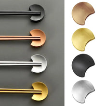 Load image into Gallery viewer, Moon Shape Stainless Steel Chopstick Holder and Rest in Various Colors | 1 Pc