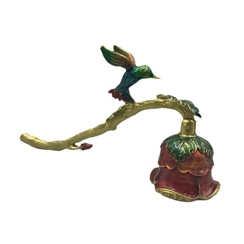 Hummingbird Rose Antique Candle Snuffer | Wick Extinguisher - 1 Pc