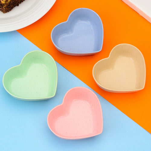 Heart Shape Soy Sauce Dish | Love Sushi Dipping Bowls - 1 Pc