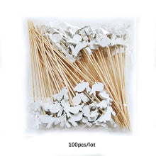 Load image into Gallery viewer, White Rabbit Fancy Toothpicks | Easter Bamboo Skewer Picks - 100 Pc