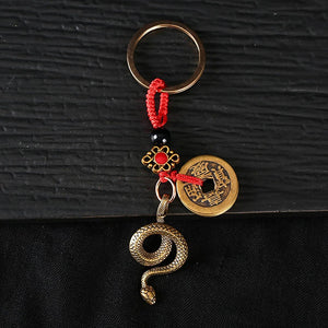 2025 Year Of Chinese Snake | Lucky Pendant Keychain Lunar New Year Gift - 1 Pc