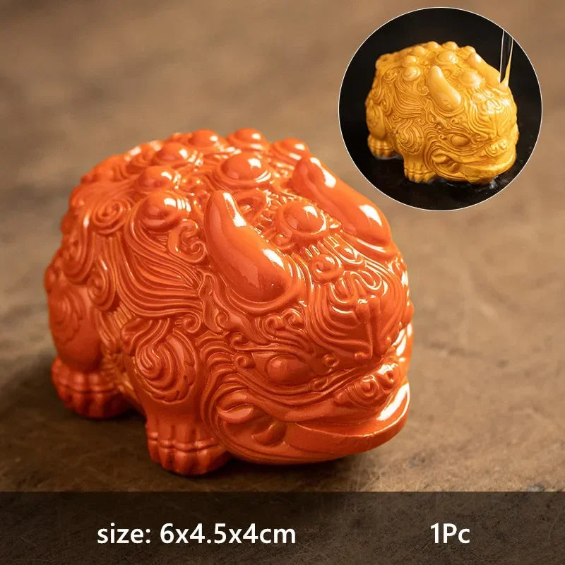 Fortune Animal Color Changing Tea Pet | Mythical Zhaocai Resin Figurine for Tea Table - 1 Pc