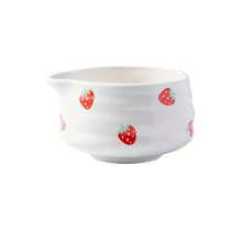 Load image into Gallery viewer, Strawberry Matcha Bowl Tea Set | Cute Fruit Japanese Whisk Holder