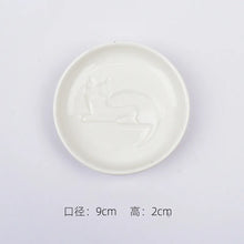 Load image into Gallery viewer, Revealing Cat Soy Sauce Dish | Small Ceramic Seasoning Plate - 1 Pc