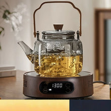 Load image into Gallery viewer, Glass Teapot on Stove with Infuser | Bamboo Handle Chinese Kettle - 1 Pc