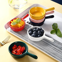 Load image into Gallery viewer, Colorful Mini Dipping Saucer with Handle | Ceramic Japanese Soy Sauce Dish - 1 Pc