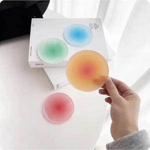 Pastel Circle Cute Coasters | Shop Non-slip Acrylic Drink Mats - 1 Pc