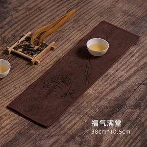 Rectangular Tea Towel | Absorbent Thick Kitchen Dish Cloth for Tea Ceremony - 1 Pc