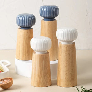 Modern Blue & White Ceramic Salt and Pepper Grinder  - 1 Pc