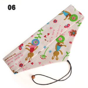 Japanese Portable Chopsticks & Spoon in Pouch | Travel Cotton Linen Fabric Bag - 1 Set