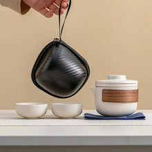 Load image into Gallery viewer, Ceramic Travel Chinese Tea Set | Small Portable Pot Cups Gift