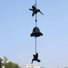 Load image into Gallery viewer, Hummingbird Cast Iron Bell | Metal Japanese Wind Chimes Decor - 1 Pc