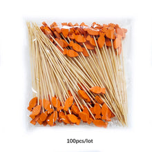 Load image into Gallery viewer, Carrot Fancy Toothpicks | Rabbit Easter Party Decorative Picks - 100 Pc