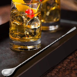 Metal Swizzle Sticks | Long Handle Drink Cocktail Stirrers - 1 Pc