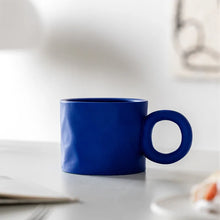 Load image into Gallery viewer, Splatter Paint Ceramic Cute Mugs | Blue Ceramic Cup - 1 Pc