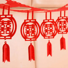 Load image into Gallery viewer, Red Hanging Banner Wedding Sign | Traditional Chinese Vietnamese Decor - 1 Pc