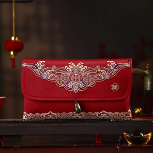 Red Envelope Brocade Money Wallet | Chinese New Year Gift - 1 Pc