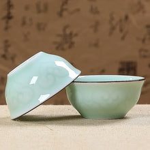 Load image into Gallery viewer, Koi Chinese Tea Cup | Celadon Small Fish Gungfu Teaware - 1 Pc