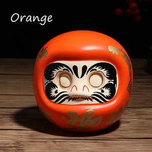 Japanese Daruma Doll | Ceramic Figurine Wish Ornament Gift - 1 Pc