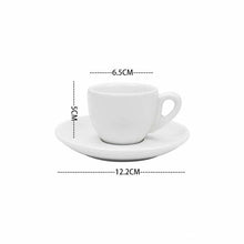 Load image into Gallery viewer, Mini Demitasse Cups with Saucer | Small Porcelain Espresso Shot - 1 Set