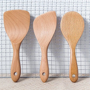 Wooden Rice Paddle | Japanese Spoon Scooper Spatula - 1 Pc