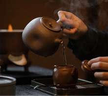 Load image into Gallery viewer, Japanese Clay Teapot with Infuser | Stove-Safe Side Handle, 390-450 ml