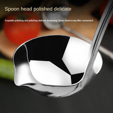 Load image into Gallery viewer, Stainless Steel Soup Spoon Ladle | Korean Asian Ladle with Spout - 1 Pc