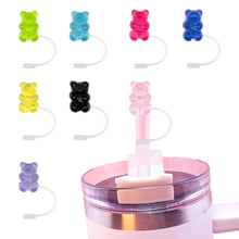 Load image into Gallery viewer, Cute Gummy Bear Straw Toppers | Stanley Cup Covers - 1 Pc