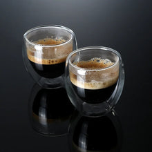 Load image into Gallery viewer, Double Wall Espresso Cups Set | Transparent Shot Glasses