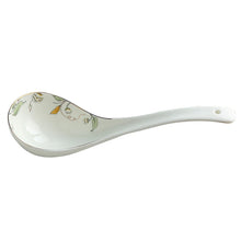 Load image into Gallery viewer, Green Leaf Bone China Soup Ladle | Ceramic Asian Spoon - 1 Pc