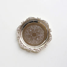 Load image into Gallery viewer, Silver &amp; Gold Small Trinket Dish | Jewelry Tray Plate - 1 Pc