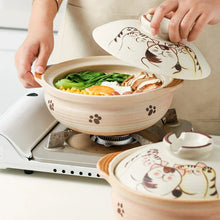 Load image into Gallery viewer, Cute Cat Donabe Pot | Large Ceramic Japanese Clay Rice Cooking Pots - 1 Pc