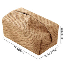 Load image into Gallery viewer, Nordic Linen Tissue Box Cover | Cotton Cloth Paper Holder - 1 Pc