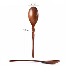 Load image into Gallery viewer, Solid Wood Japanese Soup Spoons | Asian Tableware - 1 Set