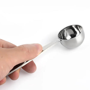 Metal Coffee Scoop and Press | Stainless Steel Ground Powder Press - 1 Pc