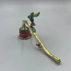 Hummingbird Rose Antique Candle Snuffer | Wick Extinguisher - 1 Pc