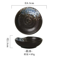 Load image into Gallery viewer, Japanese Soy Sauce Dish | Small Round Plates Ceramic Dipping Bowls  - 1 Pc