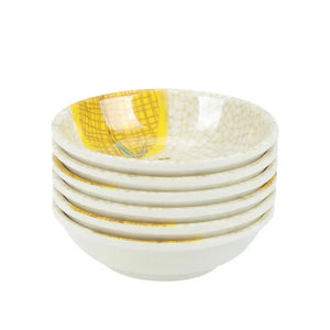 Mini Bowls Soy Plate Seasoning Melamine Condiment Small Sauce Dish - 6 Pc Set