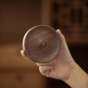 Circle Wooden Incense Holder | Portable Stick Burner - 1 PC