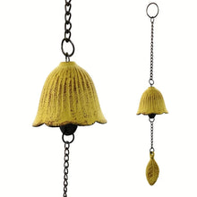 Load image into Gallery viewer, Cast Iron Japanese Wind Chimes | Hanging Furin Bell for Outdoor Garden - 1 Pc