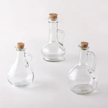 Load image into Gallery viewer, Oil and Vinegar Bottle Jug with Glass Handle and Cork - 1 Pc