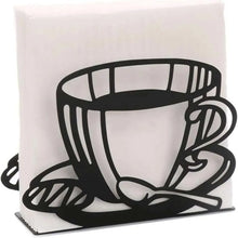 Load image into Gallery viewer, Coffee Cup Napkin Holder for Table | Metal Paper Dispenser Cafe - 1 Pc