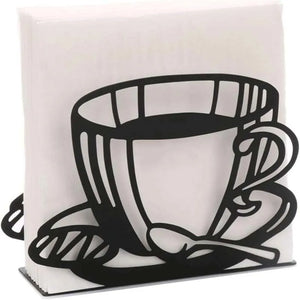 Coffee Cup Napkin Holder for Table | Metal Paper Dispenser Cafe - 1 Pc